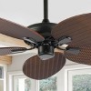 52" Raffles Bohemian Industrial Iron 6-Speed Palm Ceiling Fan - JONATHAN Y - 2 of 4