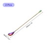 Unique Bargains Stainless Steel Long Spiral Handle Smooth Drink Mixing Bar Spoon 2 Pcs - 2 of 4
