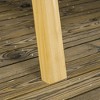 Resenkos 2-Seat Swing Chair With Stand, Carbonized, Outdoor Relaxation, Garden, Fir Wood， Carbonized - 4 of 4