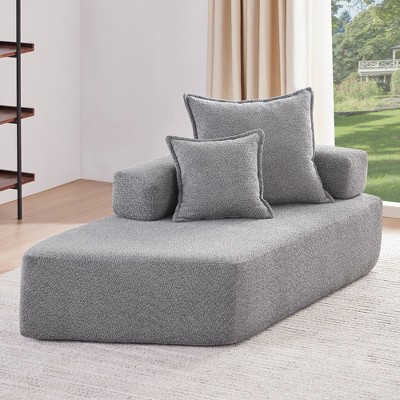 Special Frame U-Shaped Sectional Sofa: Luxe Boucle Floor Couch, Convertible, Spacious Foam-Filled - Ideal for Living Room