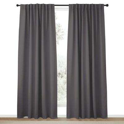 NICETOWN Backtab & Rod Pocket Blackout Thermal Curtain Panels, Set of 2