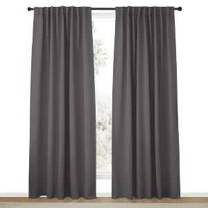 NICETOWN Backtab & Rod Pocket Blackout Thermal Curtain Panels, Set of 2 - 1 of 4
