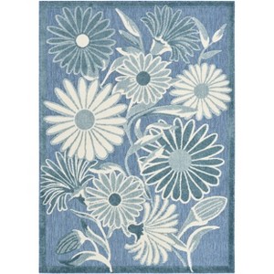Nourison Aloha Daisy Flower Flatweave Outdoor Rug - 1 of 4
