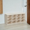 Shoe Bench with Cushion, Entryway Storage Bench with Padded Seat, 12 Compartments, Adjustable Shelves, 11.9 x 40.9 x 18.9 Inches - 3 of 4