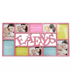 Northlight 28.75" Pink "Friends" Collage Photo Picture Frame Wall Decoration