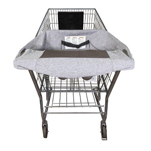 Boppy Compact Antibacterial Shopping Cart Cover - Gray Heathered - 1 of 4
