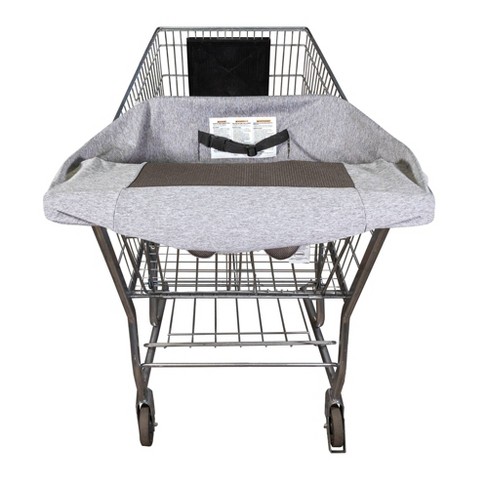 Boppy Compact Antibacterial Shopping Cart Cover Gray Heathered Target