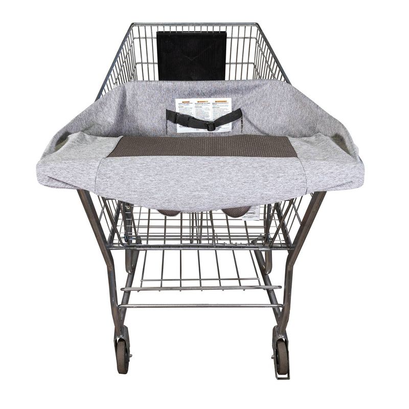 Boppy Compact Antibacterial Shopping Cart Cover - Gray Heathered, 1 of 9