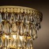 ALOADECOR 3-Lights 12 " Teardrop Glass Chandelier  Pendant Lamp - 3 of 4