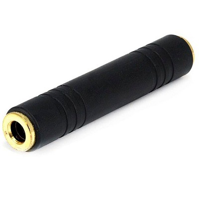 Monoprice 1/4in (6.35mm) TS Mono Jack to 1/4in (6.35mm) TS Mono Jack Adapter, Gold Plated