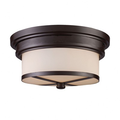 Elk Home 2 - Light Flush Mount in  Oiled Bronze
