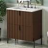 Grungis Bathroom Vanity with Ceramic Sink and Full-Extension Drawers,Freestanding Cabinet with Soft Close Drawer Slides - 2 of 4