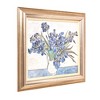 American Art Decor 31.5"x27.5" Ornate Framed Blue Irises Canvas Print by Vincent van Gogh: Gold Frame, Post-Impressionism Art, Wall Decor - 2 of 4