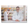 deflecto Hanging Barrier, 23.75" x 35.75", Acrylic, Clear, 2/Carton - 2 of 2