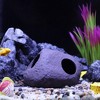 Unique Bargains Ceramic Aquarium Hideaway Rock Cave Fish Tank Decoration Brown 5.24"x3.82"x2.95" - 3 of 4