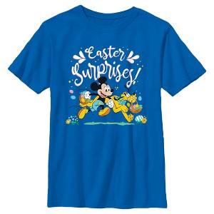Boy's Mickey & Friends Easter Surprises Mousey and Pluto T-Shirt - 1 of 4