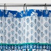 Bandana Print Shower Curtain Blue, Bandana Shower Curtain