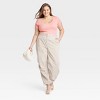 Women's Slim Fit Short Sleeve Ribbed Scoop Neck T-Shirt - A New Day™ - 3 of 3