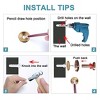 Unique Bargains Stylish Space Saving Easy Installation Wall Hook 4 Pcs - image 4 of 4