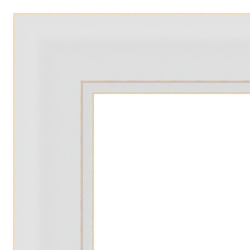30&#34; x 30&#34; Non-Beveled Flair Soft White Narrow Wall Mirror - Amanti Art, 4 of 11