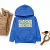 The Juniper Shop Chasing Sunshine Block Distressed Youth Hoodie - S - Royal - 3 of 4