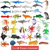 80-Piece Sea Creature Toys Set, Assorted Vinyl Plastic Ocean Animal Figures for Party Favors, Classroom Rewards and Cupcake Toppers - 2 of 4