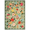 Modern Washable Area Rug for Living Room, Vintage Floral Floor Rug with Non Slip Backing, Low Pile Resistant Carpet for Home, - 3 of 4