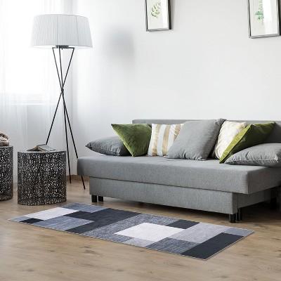 Acekool Abstract Rug - Machine Washable Non-Slip Indoor Carpet for Living Room, Entryway & Bedroom