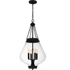 Wallace 4-Light Matte Black Pendant - 1 of 4