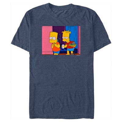 Ghost Simpson Error Bart Simpson Sad Men's T-Shirt Tee