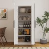 INFURNIC Decorative Storage Cabinets Metal File Cabinet with Adjustable Shelves and Lockable Doors for Office Home Gym, White, 31.5"*15.74"*31.5" - 3 of 4