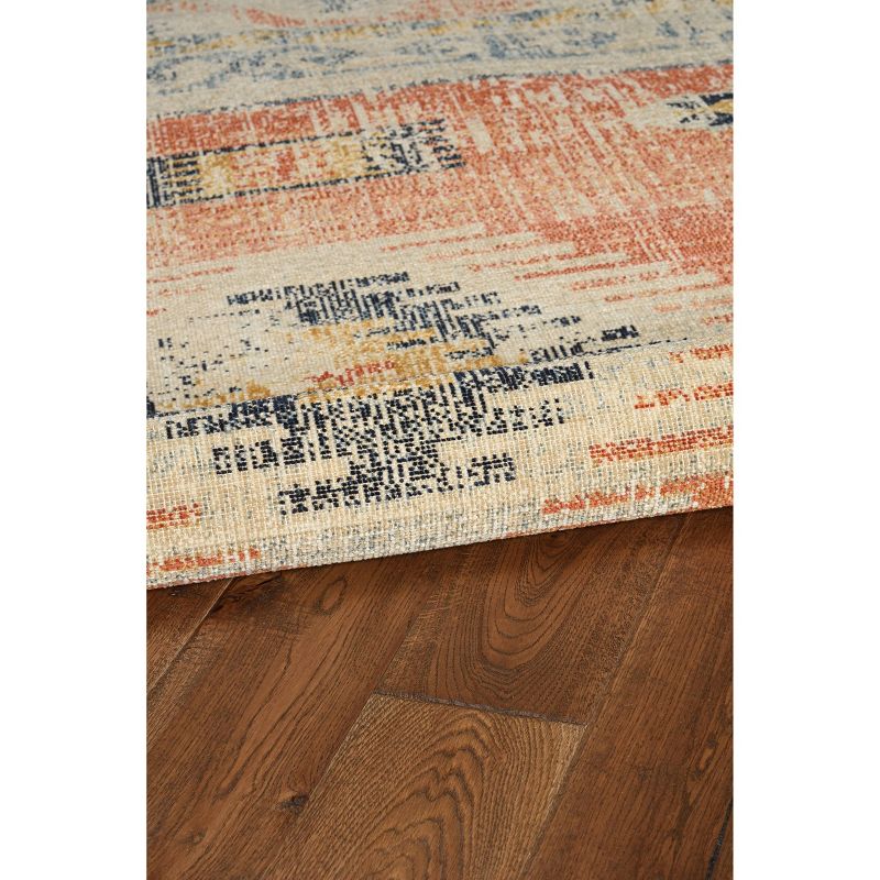 Great Zero Barlow Rug Off White/Red - Linon, 5 of 11
