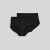 Jockey Generation™ Women's 2pk Worry Proof Moderate Absorbency Period Panty  Briefs - Black Xxl : Target