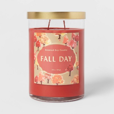 25.1oz Lidded Glass Jar 2-Wick Fall Day Candle - Opalhouse™