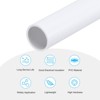 Unique Bargains PVC Water Plumb DIY Crafts High Impact Rigid Round Pipes 8" Length - 3 of 4