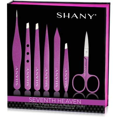 SHANY Seventh Heaven Mani/Pedi Tweezer Set  - 7 pieces