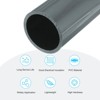 Unique Bargains Water Plumb DIY Crafts High Impact Rigid Round Pipes 8" Length - 3 of 4