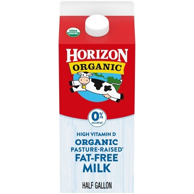 Horizon Organic Nonfat High Vitamin D Milk - 0.5gal