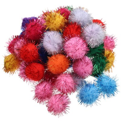 Unique Bargains Creative DIY Craft Decoration Home Art Supplies Pom Poms 1"