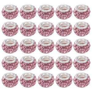 Unique Bargains Sparkling Disco Crystal Rhinestone Clay Beads DIY Craft Round Bead 0.47" 60 Pcs - 1 of 4