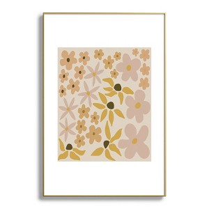 Urban Wild Studio black coffee morning tan Metal Framed Art Print - Deny Designs - 1 of 4