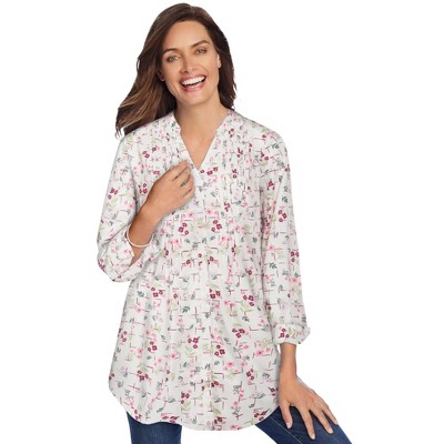 Woman Within Plus Size Perfect Pintuck Tunic