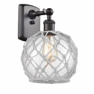 Farmhouse Rope - 1 Light Wall Sconce In Industrial Style-13 Inches Tall and 8 Inches Wide - 1 of 1