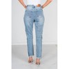 Women's Side Panel Detail & Hi-lo Fray Hem High Waisted Jean - Judy Blue - 3 of 4
