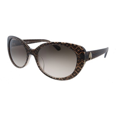 Kate Spade KS Everett/F/S 4Q8 Womens Cat-Eye Sunglasses Brown Light Ggd 56mm