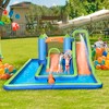 Outsunny 5 in-1 Kids Bounce House with Two Slides, Pool, Trampoline, Climbing Wall, Cannon, Inflatable Water Slide with Blower, Bag, for 3-8 Years Old - 2 of 4