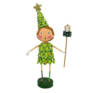 Lori Mitchell 8.0 Inch Eloise Evergreen Christmas Figurine , Lightweight Christmas Decor Christmas Tree Attire (1PC) - 1 of 4