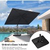 PURPLE LEAF Cantilever Telescopic Umbrella for Swimming Pool, Patio, Porch, Garden - 2 of 4