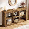 Tribesigns 55.12"Farmhouse Console Table, Rectangular Sofa Table Behind The Couch with Storage, for Hallway, Entrance, Living Room, Rustic Brown - 3 of 4