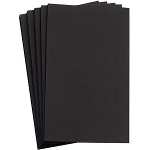 Hamilco 11x17 Black Cardstock Paper 80 lb Cover Card Stock 25 Pack - 1 of 4